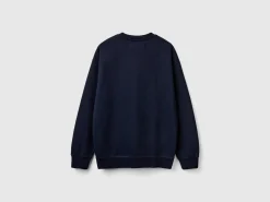 Crew neck sweatshirt with logo print