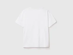 Crew neck t-shirt in slub cotton
