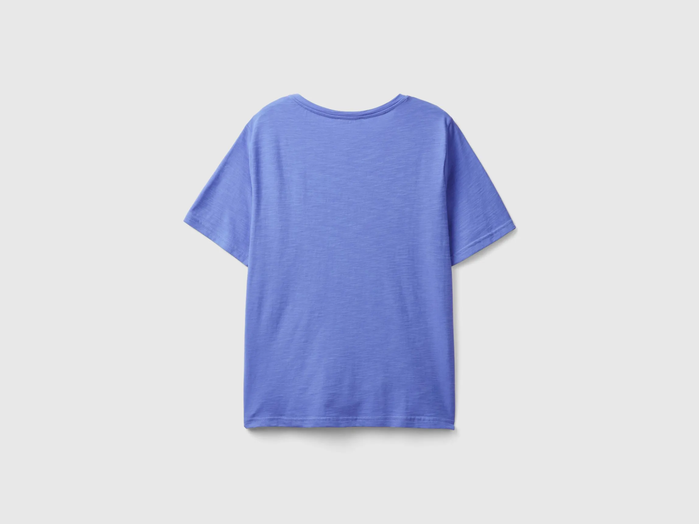 Crew neck t-shirt in slub cotton
