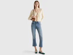 Cropped cardigan with laces