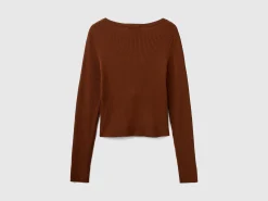 Cropped cardigan with laces