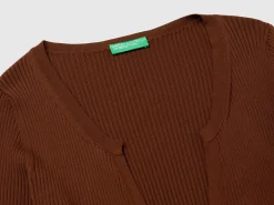 Cropped cardigan with laces