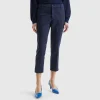 Cropped chinos in stretch cotton