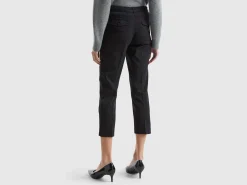 Cropped chinos in stretch cotton