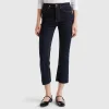 Cropped jeans in recycled cotton
