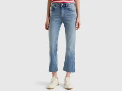 Cropped jeans in recycled cotton