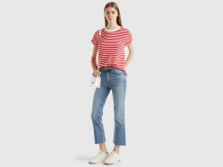 Cropped jeans in recycled cotton