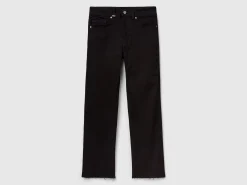 Cropped jeans in recycled cotton