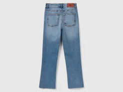 Cropped jeans in recycled cotton