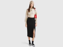 Cropped knit polo