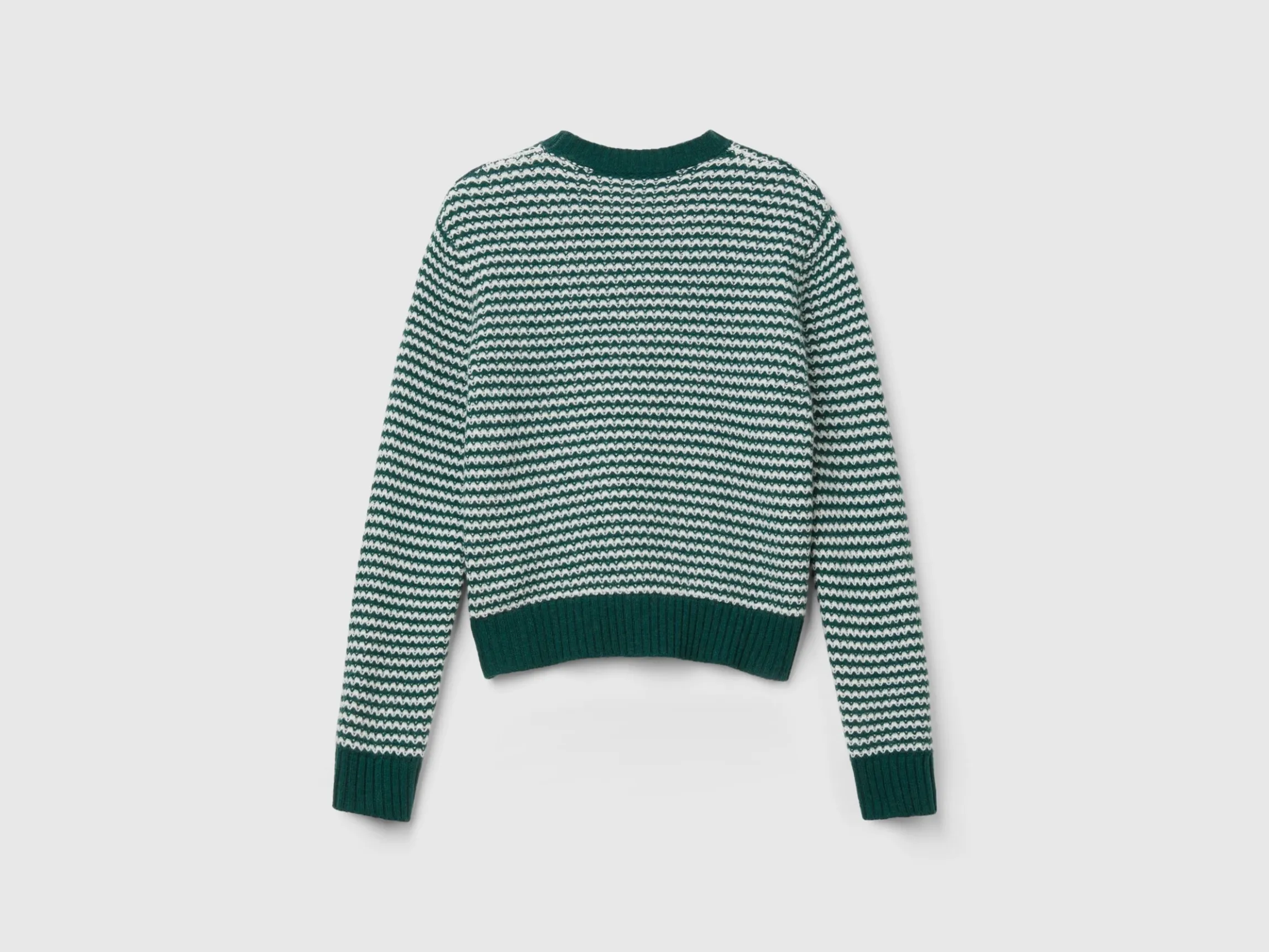 Cropped patterned sweater