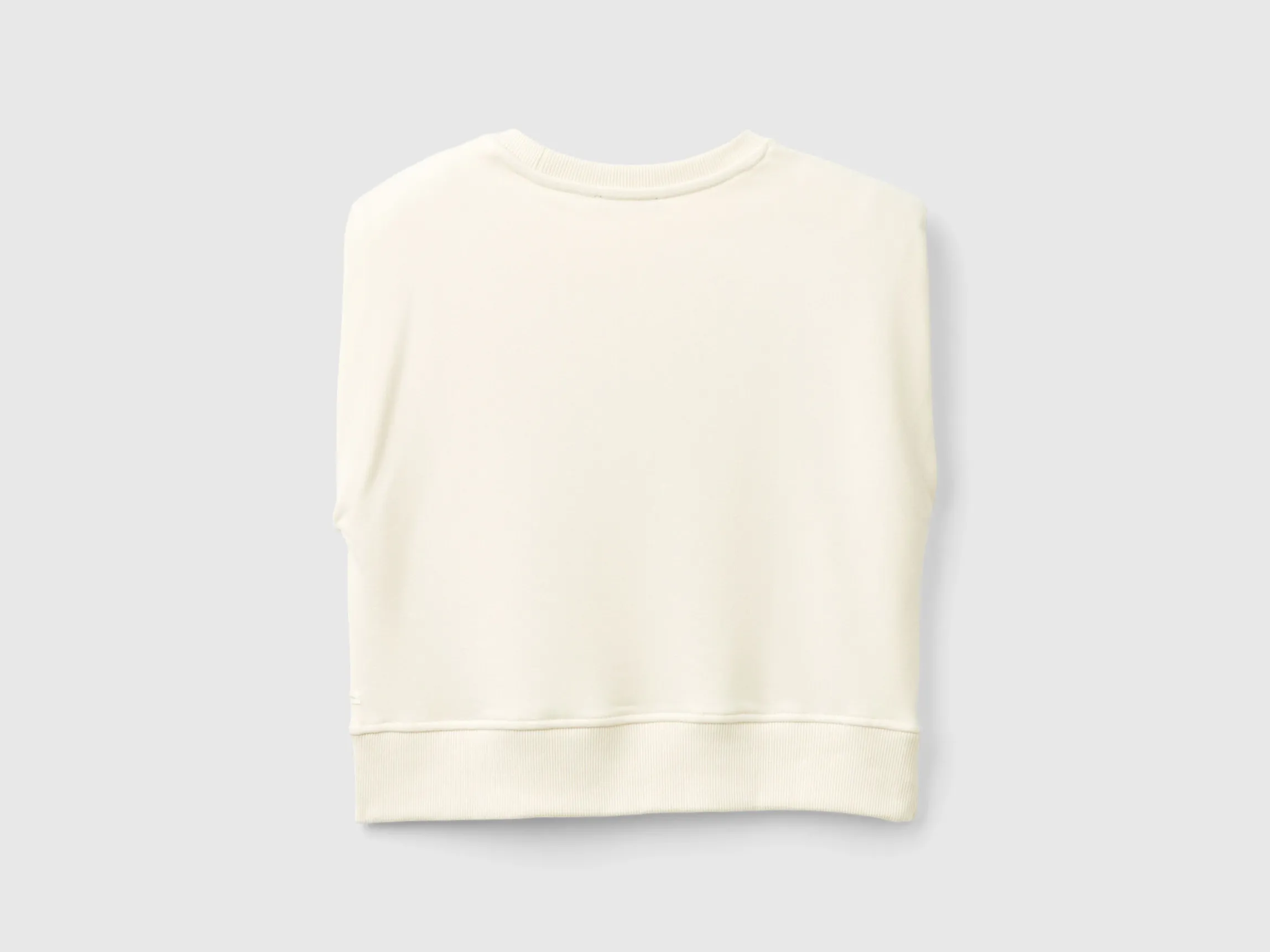 Cropped sweat fabric vest
