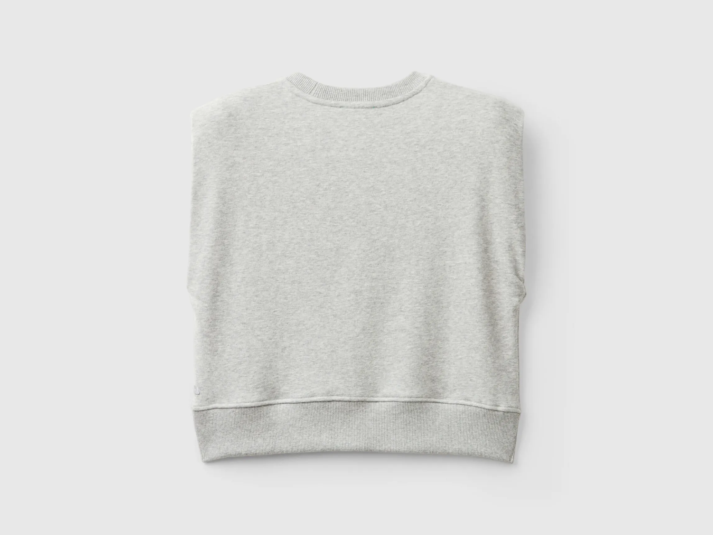 Cropped sweat fabric vest