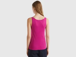 Cyclamen tank top in pure cotton