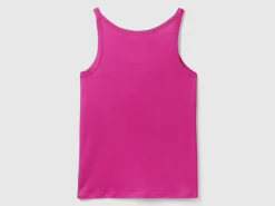 Cyclamen tank top in pure cotton