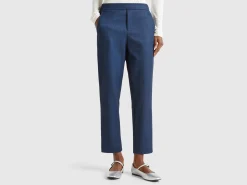 Dark blue Prince of Wales joggers
