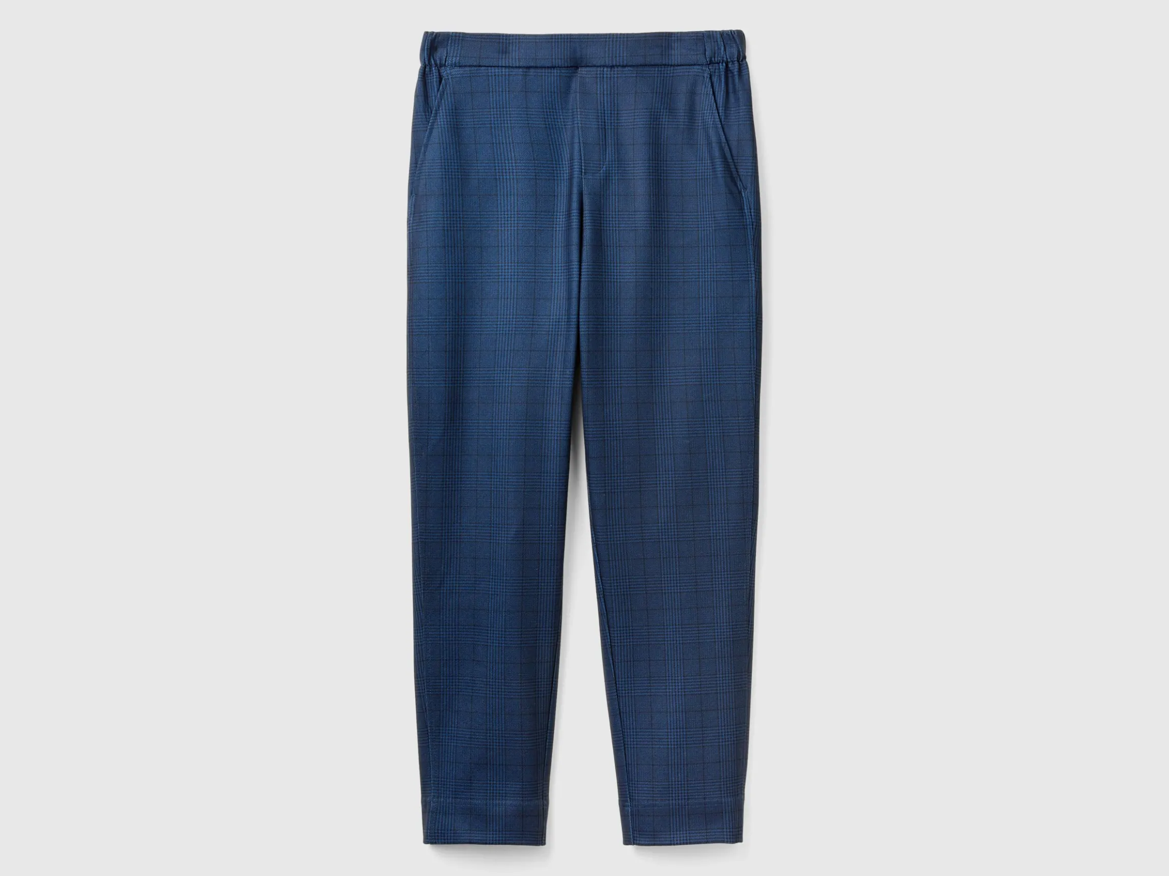 Dark blue Prince of Wales joggers