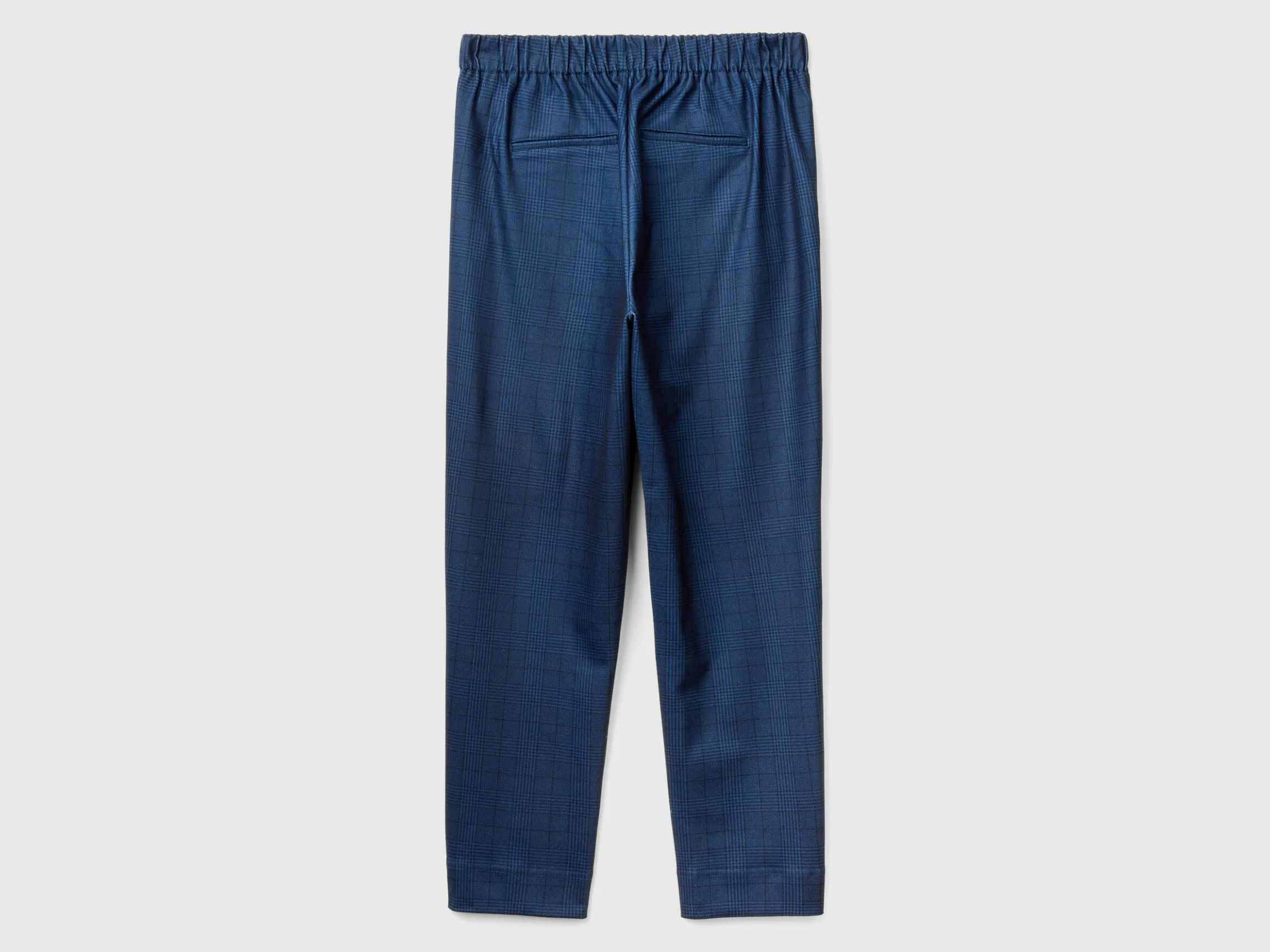 Dark blue Prince of Wales joggers