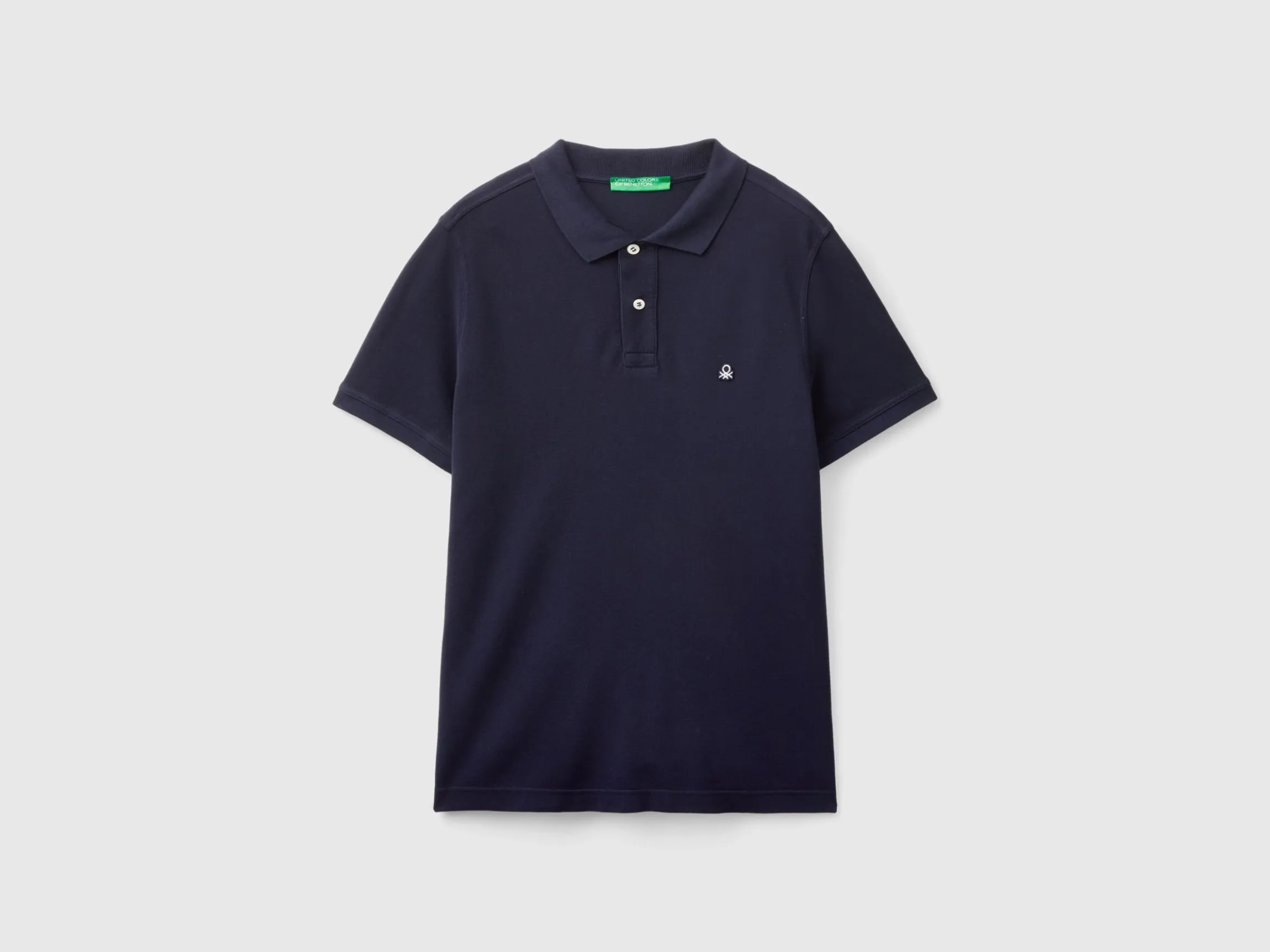 Dark blue regular fit polo