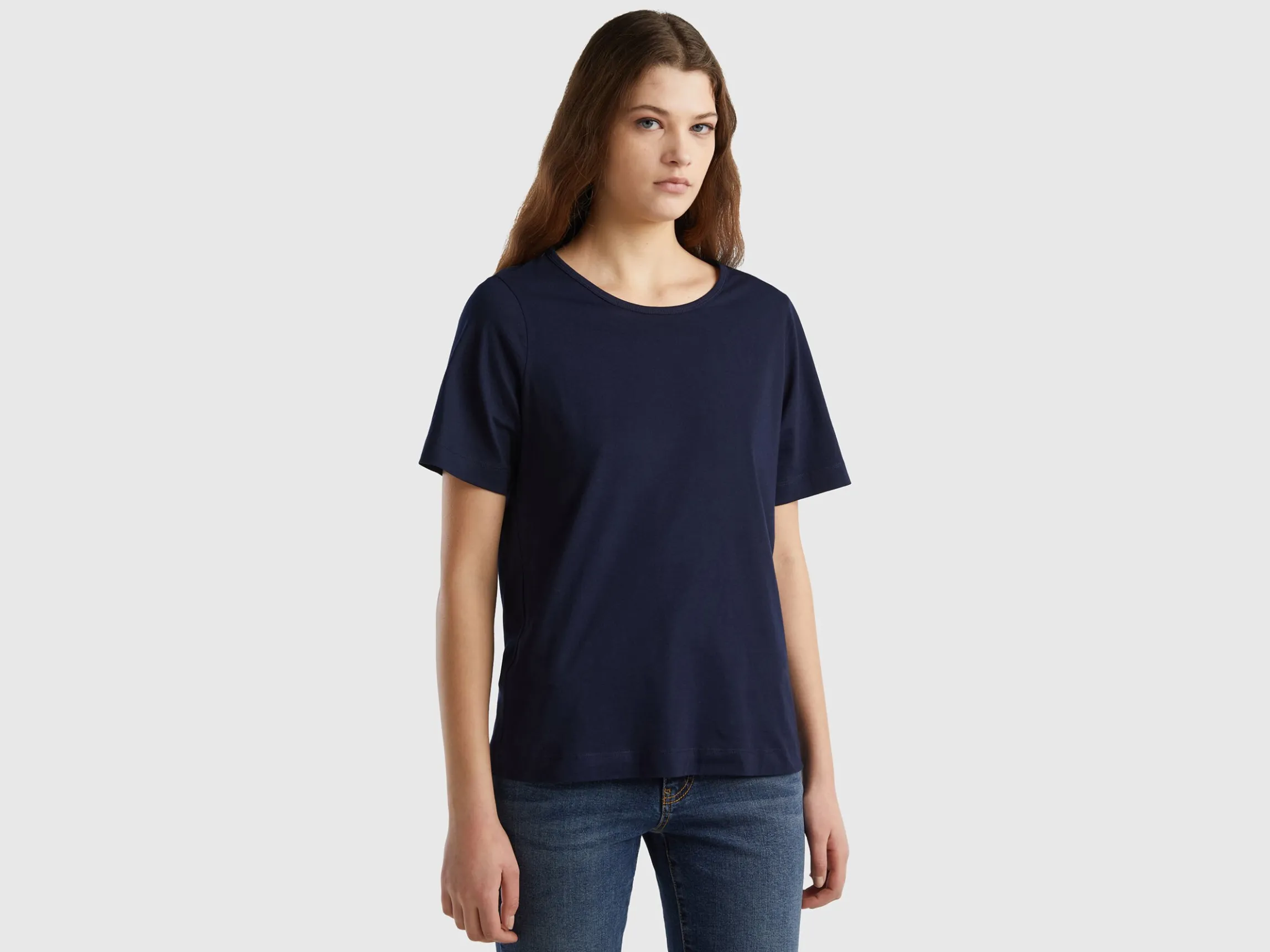 Dark blue short sleeve t-shirt