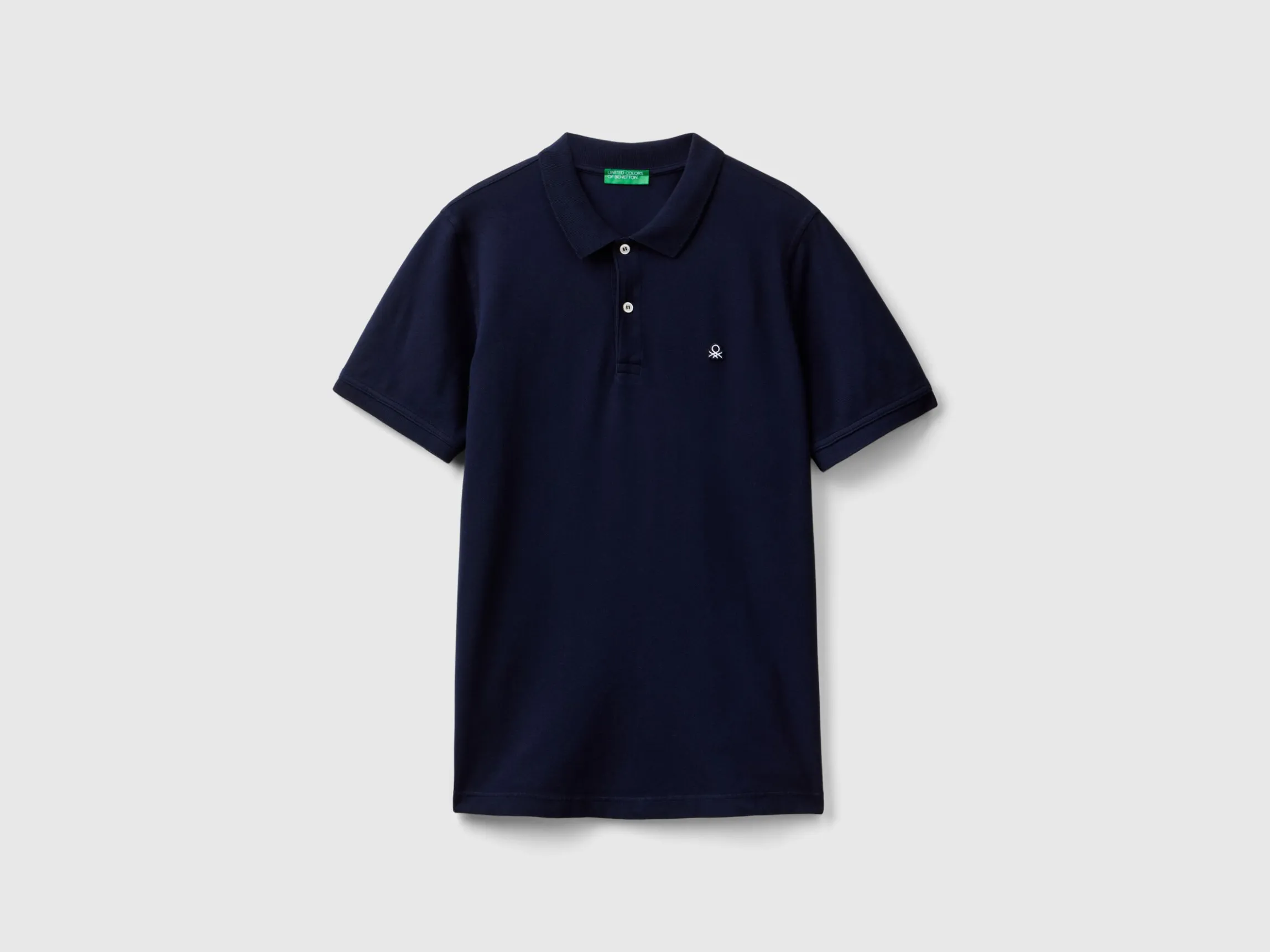 Dark blue slim fit polo