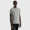 Dark gray regular fit polo
