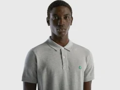 Dark gray regular fit polo
