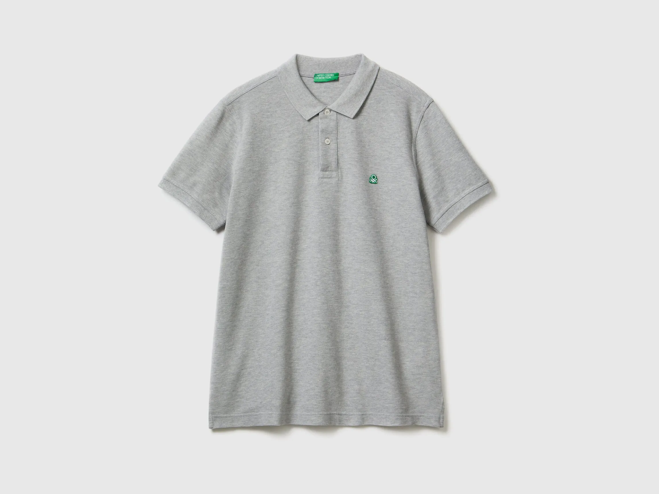 Dark gray regular fit polo