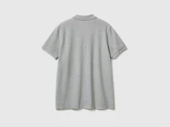 Dark gray regular fit polo