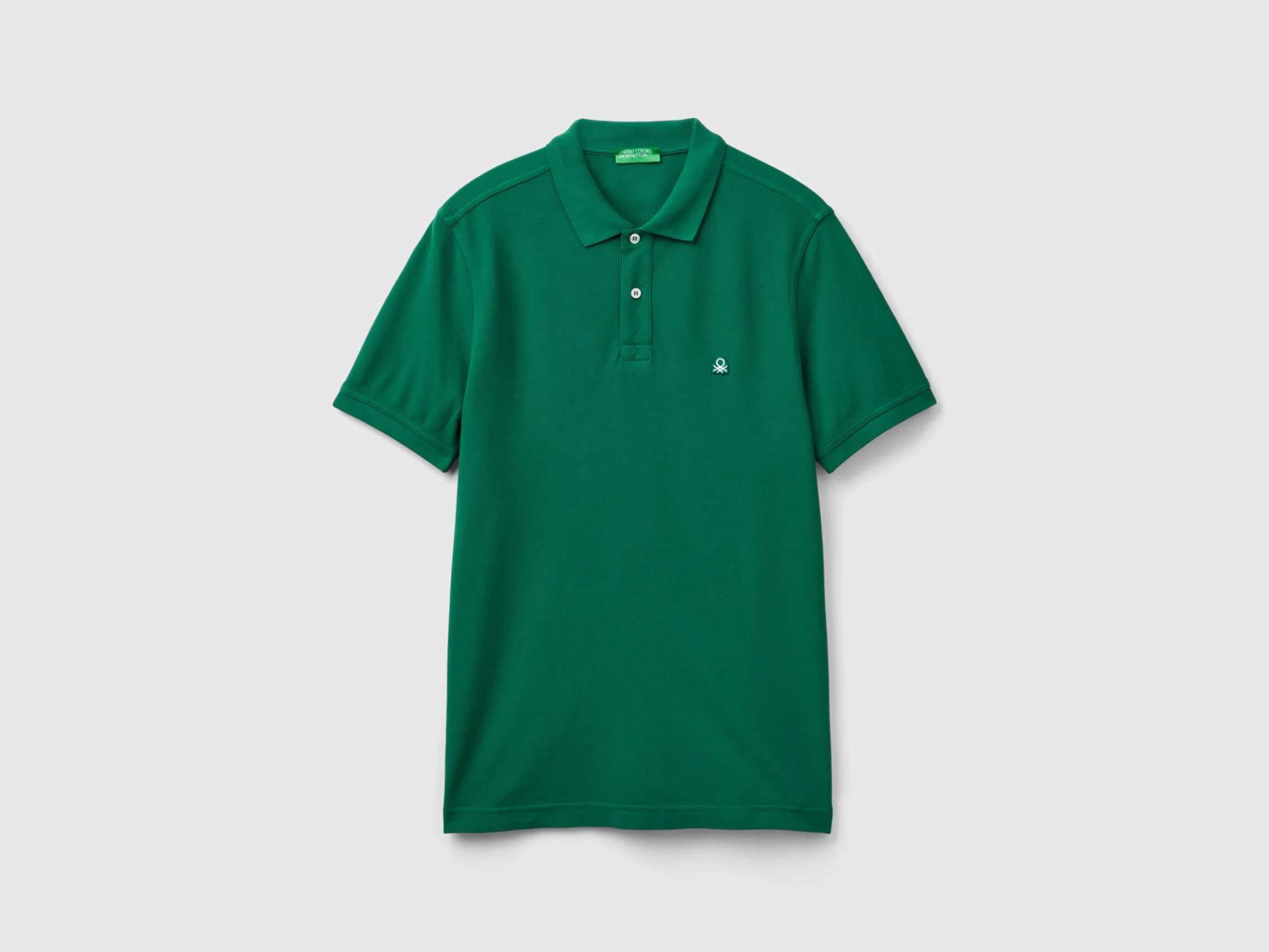 Dark green regular fit polo