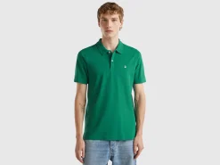 Dark green slim fit polo