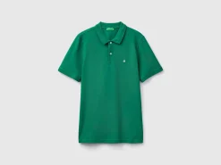 Dark green slim fit polo