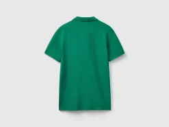 Dark green slim fit polo