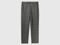 Dark grey Prince of Wales joggers