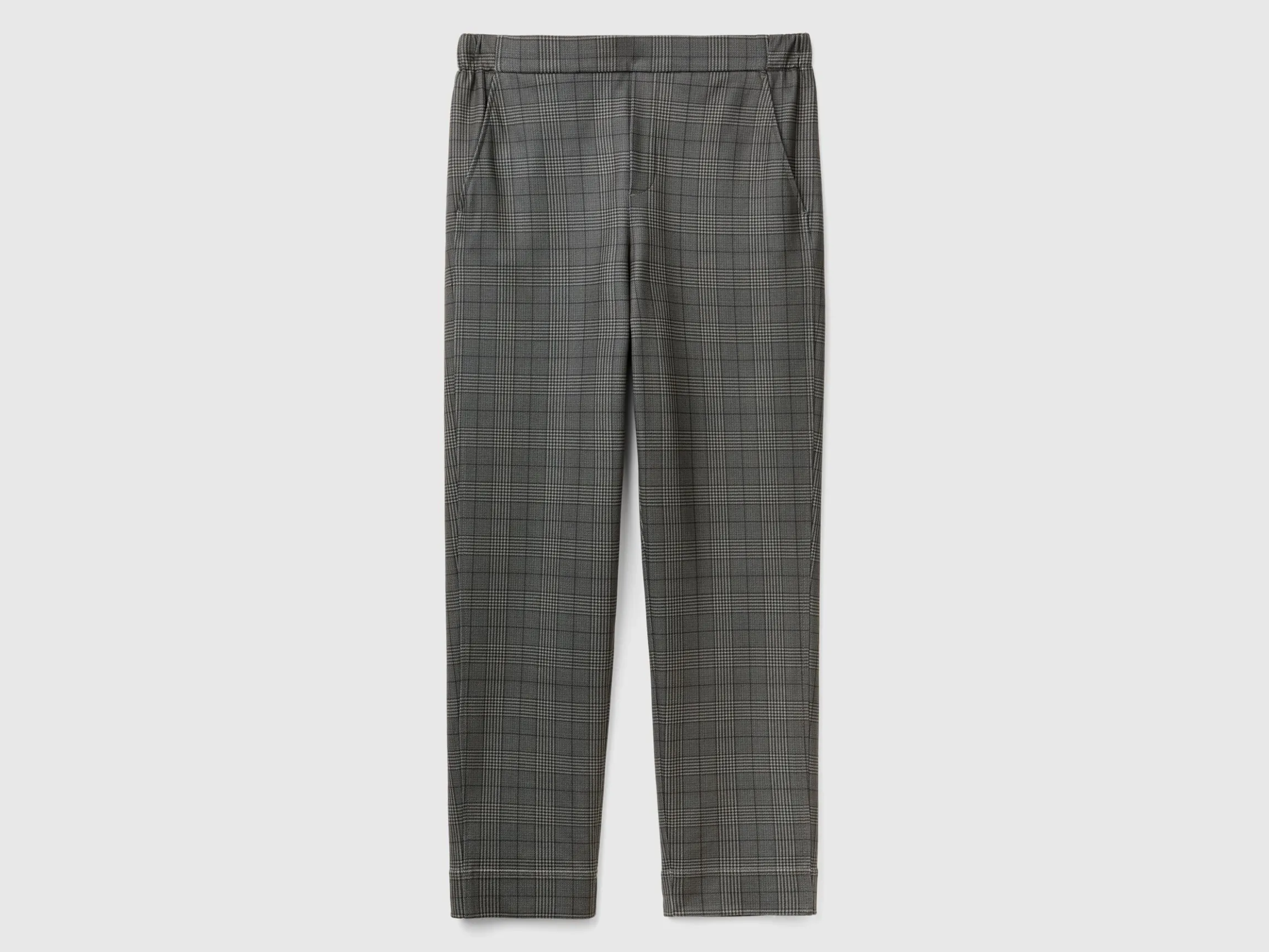 Dark grey Prince of Wales joggers