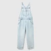 Denim dungarees with rhinestones