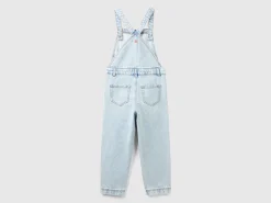 Denim dungarees with rhinestones