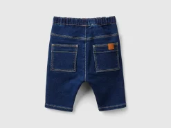 Denim look trousers