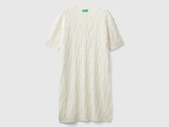 Diamond knit dress