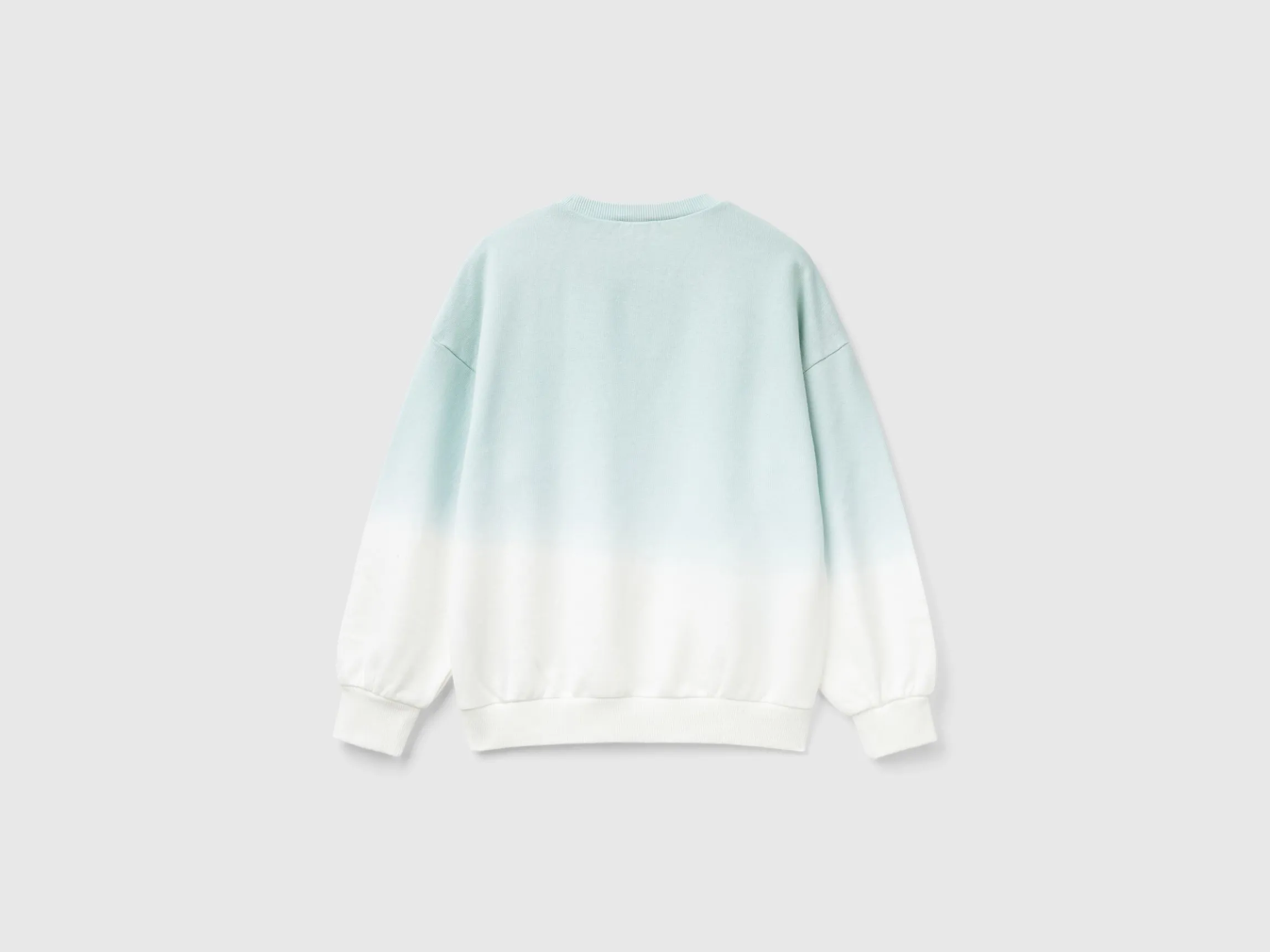 Dip dye sweatshirt with embroidery