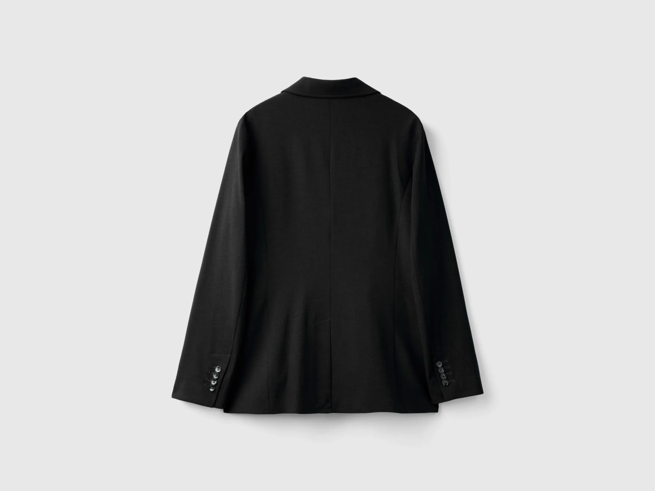 Double-breasted jacket in stretch viscose blend