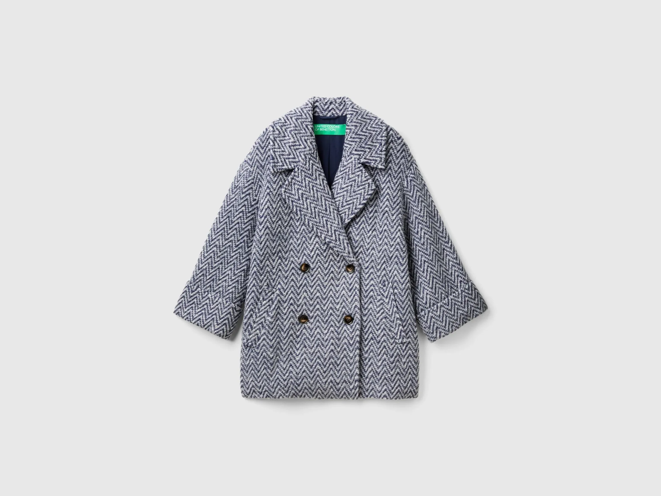 Double-breasted oversized coat