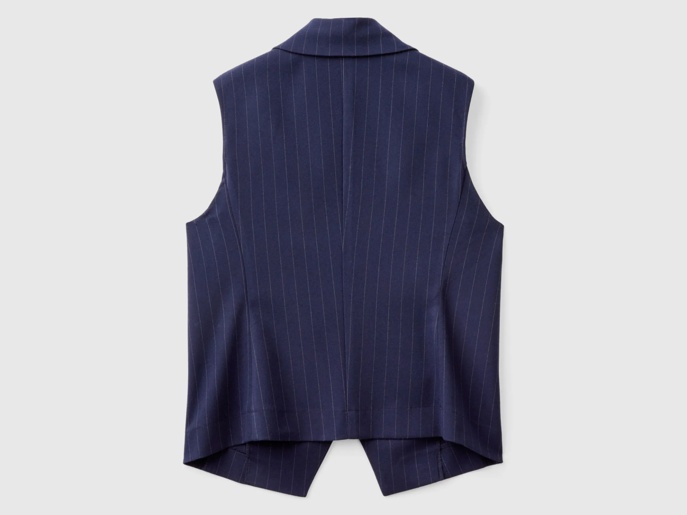 Double-breasted pinstripe vest