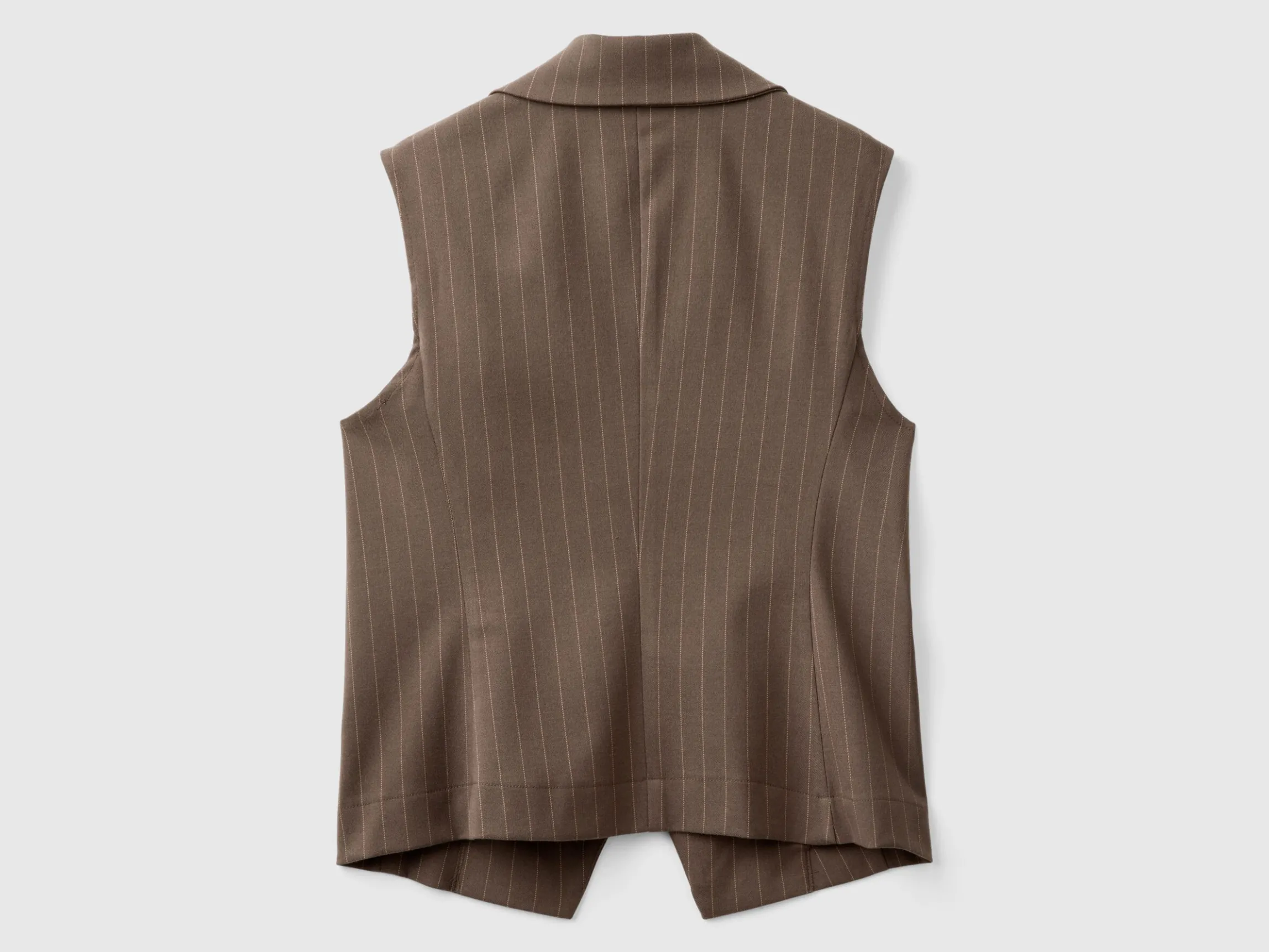 Double-breasted pinstripe vest