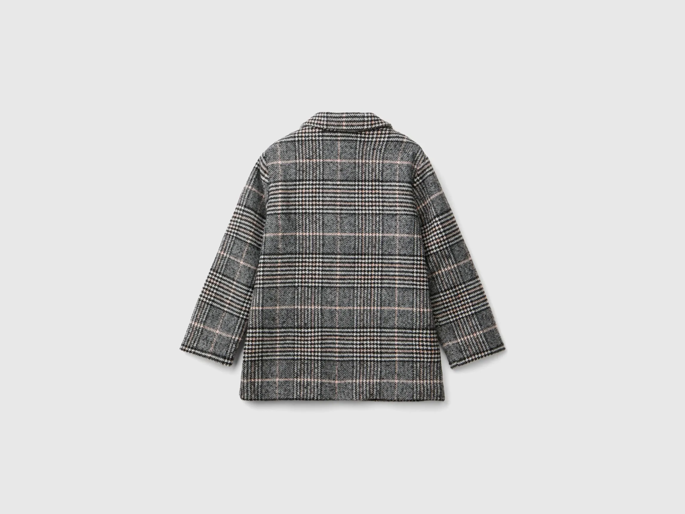 Double-breasted Prince of Wales coat