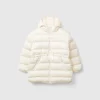 Drawstring jacket in shiny nylon