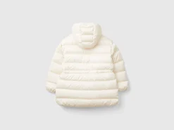 Drawstring jacket in shiny nylon
