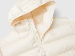 Drawstring jacket in shiny nylon