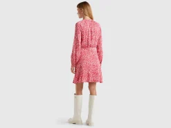 Dress with hearts in 100% viscose