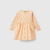 Dress with print and buttons